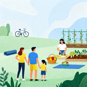 Cómo adoptar hábitos saludables en familia