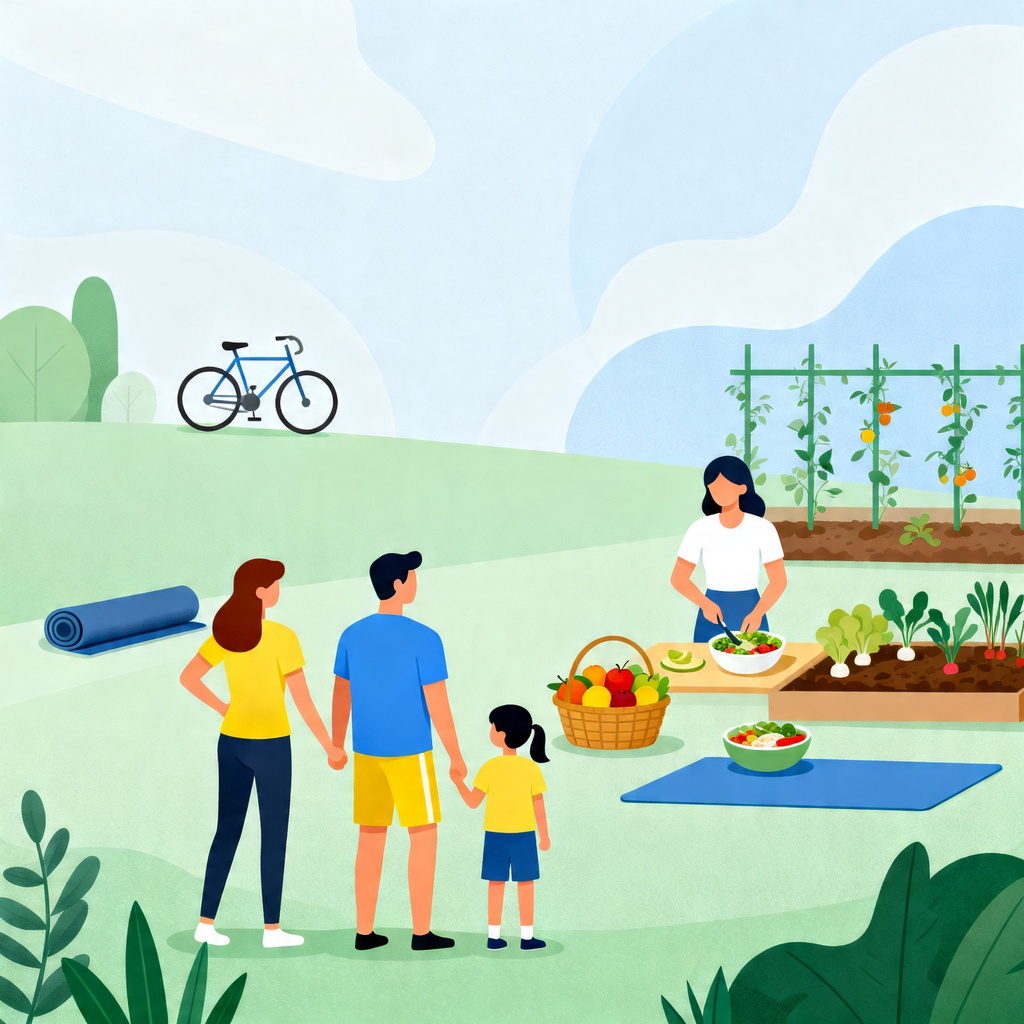 Cómo adoptar hábitos saludables en familia